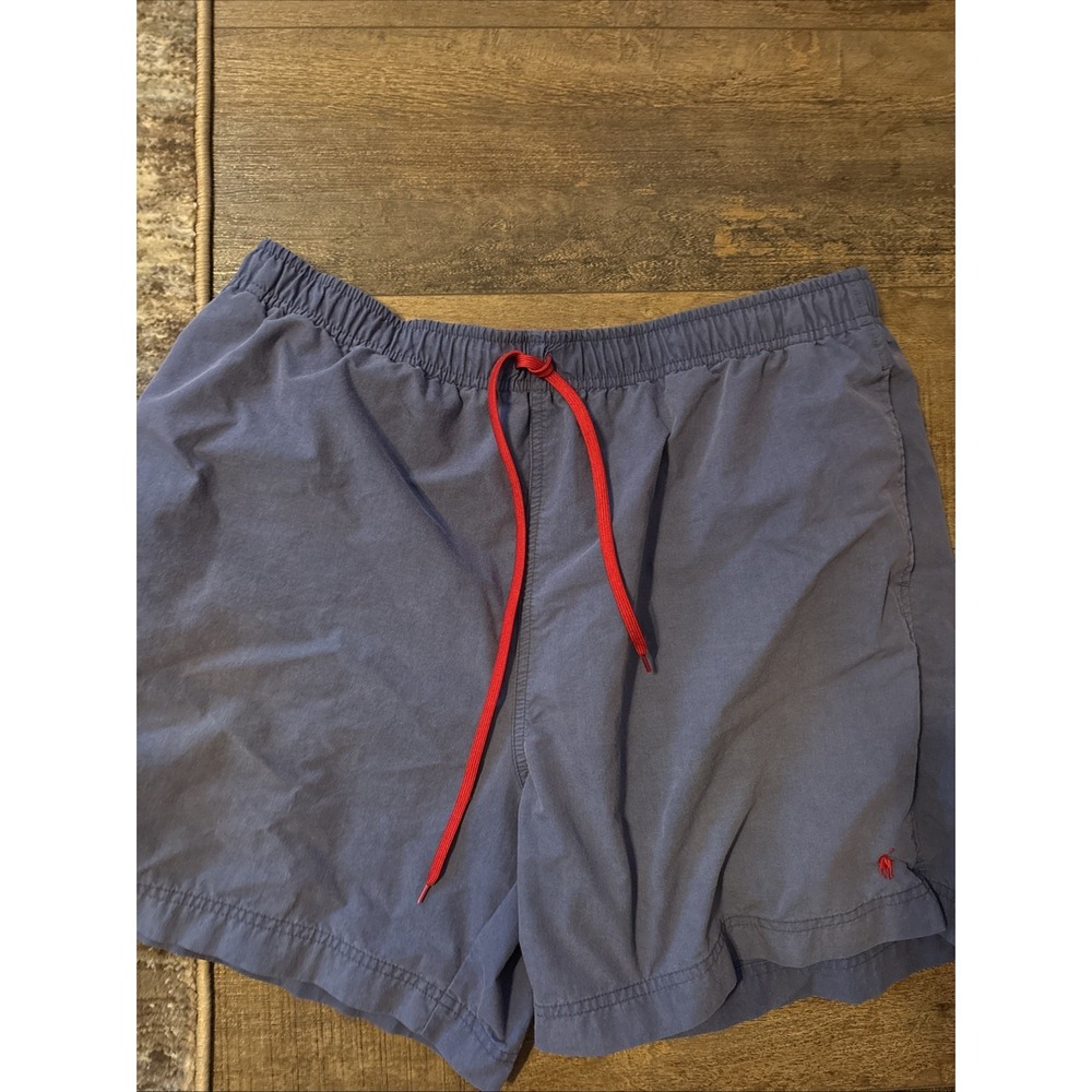 Polo Sport Ralph Lauren Swim Trunks Shorts Mens XL Blue Lined Drawstring Pockets